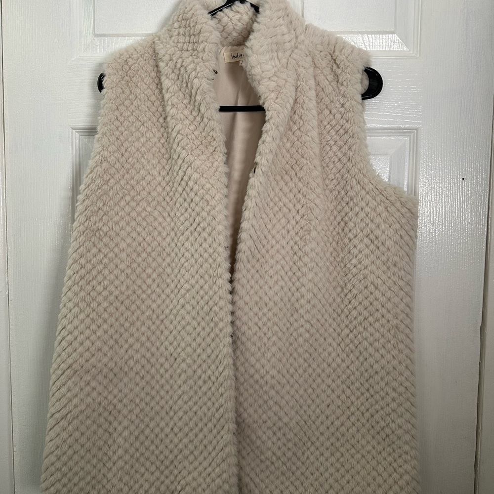 Indigo Soul Cream Teddy Jacket